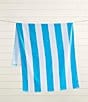 Noble Excellence Summer Shop Collection Striped Print Cotton Beach Towels, Color:Aqua - Image 1