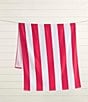 Noble Excellence Summer Shop Collection Striped Print Cotton Beach Towels, Color:Hot Pink - Image 1