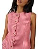 Nobody's Child Coordinating Scalloped Gingham Button Front Vest - Image 3