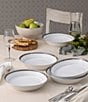 Noritake Austin Platinum Collection Coupe Dinner Bowls, Set Of 4, Color:Black - Image 2