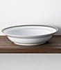 Noritake Austin Platinum Collection Rim Dinner Bowls, Set Of 4, Color:Black - Image 4