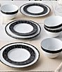 Color:Black - Image 6 - Black Rill Collection 12-Piece Place Setting