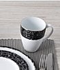 Color:Black - Image 4 - Black Rill Collection 4-Piece Place Setting