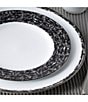 Color:Black - Image 5 - Black Rill Collection 4-Piece Place Setting