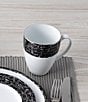 Noritake Rill Collection Platinum Band Place Setting, Color:Black - Image 6