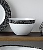 Color:Black - Image 5 - Black Rill Collection Cereal Bowls, Set of 4