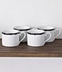 Color:Black - Image 2 - Black Rill Collection Cups, Set of 4