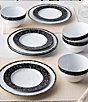 Noritake Black Rill Collection Dinner Plates, Set of 4, Color:Black - Image 7