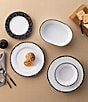 Noritake Black Rill Collection Salad Plates, Set of 4, Color:Black - Image 10