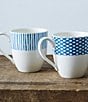 Noritake Hammock Collection Assorted Mugs, Set of 4, Color:Blue - Image 3