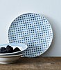 Color:Blue - Image 2 - Blue Hammock Collection Coupe Dot Appetizer Plates, Set of 4