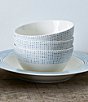 Noritake Blue Hammock Collection Rim Dot All-Purpose Bowls, Set of 4, Color:Blue - Image 6