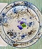 Color:Blue - Image 2 - Blue Nebula 4-Piece Salad Plate Set