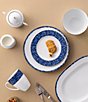 Noritake Rill Collection Platinum Banded Dinnerware Set, Service For 4, Color:Blue - Image 3