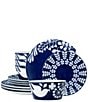 Noritake Bluefjord 12-piece set, Color:Blue White - Image 1