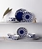 Noritake Bluefjord Collection Floral Dinner Set, Service for 4, Color:Blue/White - Image 6