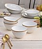 Noritake Charlotta Collection Cereal Bowls, Set of 4, Color:Gold - Image 3