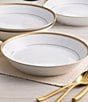 Noritake Charlotta Collection Coupe Dinner Bowls, Set of 4, Color:Gold - Image 3