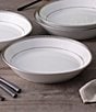 Noritake Charlotta Collection Coupe Dinner Bowls, Set of 4, Color:Silver/White - Image 3