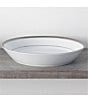 Noritake Charlotta Collection Coupe Dinner Bowls, Set of 4, Color:Silver/White - Image 4