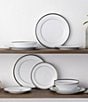 Noritake Charlotta 12-Piece Dinnerware Set, Service for 4, Color:Silver - Image 4