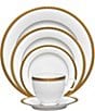 Color:Gold - Image 1 - Charlotta Gold 5 Piece Place Setting
