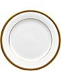 Color:Gold - Image 1 - Charlotta Gold Bread Butter/Appetizer Plate