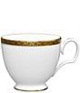 Color:Gold - Image 1 - Charlotta Gold Porcelain Teacup