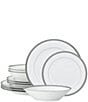 Color:White - Image 1 - Charlotta Platinum Collection 12-Piece Set, Service For 4