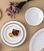 Noritake Charlotta Collection Banded Place Setting, Color:White/Silver - Image 6
