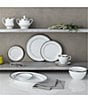 Color:White - Image 2 - Charlotta Platinum Collection 60-Piece Dinnerware Set, Service For 12