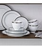 Color:White - Image 6 - Charlotta Platinum Collection 60-Piece Dinnerware Set, Service For 12
