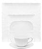 Color:White - Image 1 - Cher Blanc 5-Piece Square Place Setting