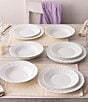 Color:White - Image 3 - Cher Blanc Round Salad Plates, Set of 4
