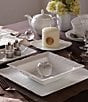 Color:White - Image 3 - Cher Blanc Square Rimmed Bowl