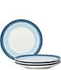 Noritake Colorscapes Layers Collection Coupe Salad Plates, Set of 4, Color:Sky - Image 1