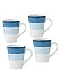 Noritake Colorscapes Layers Collection Mugs, Set of 4, Color:Sky - Image 1