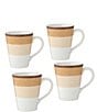 Noritake Colorscapes Layers Collection Mugs, Set of 4, Color:Desert - Image 1