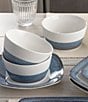 Noritake Colorscapes Layers Collection Soup/Cereal Bowls, Set of 4, Color:Navy - Image 2