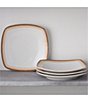 Noritake Colorscapes Layers Collection Square Dinner Plates, Set of 4, Color:Desert - Image 2