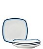 Noritake Colorscapes Layers Collection Square Dinner Plates, Set of 4, Color:Sky - Image 1