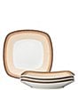 Noritake Colorscapes Layers Collection Square Salad Plates, Set of 4, Color:Desert - Image 1