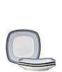 Noritake Colorscapes Layers Collection Square Salad Plates, Set of 4, Color:Ash - Image 1