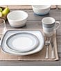 Noritake Colorscapes Layers Collection Square Salad Plates, Set of 4, Color:Ash - Image 2