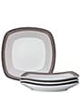 Noritake Colorscapes Layers Collection Square Salad Plates, Set of 4, Color:Canyon - Image 1
