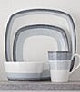 Noritake Colorscapes Layers Collection Square Place Setting, Color:Ash - Image 2