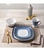 Noritake Colorscapes Layers Collection 4-Piece Square Place Setting, Color:Navy - Image 2