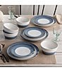 Color:Navy - Image 4 - Colorscapes Layers Navy Collection Set Of 4 Cereal Bowls