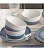 Color:Navy - Image 5 - Colorscapes Layers Navy Collection Set Of 4 Cereal Bowls
