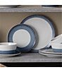 Color:Navy - Image 3 - Colorscapes Layers Navy Collection Set of 4 Coupe Salad Plates